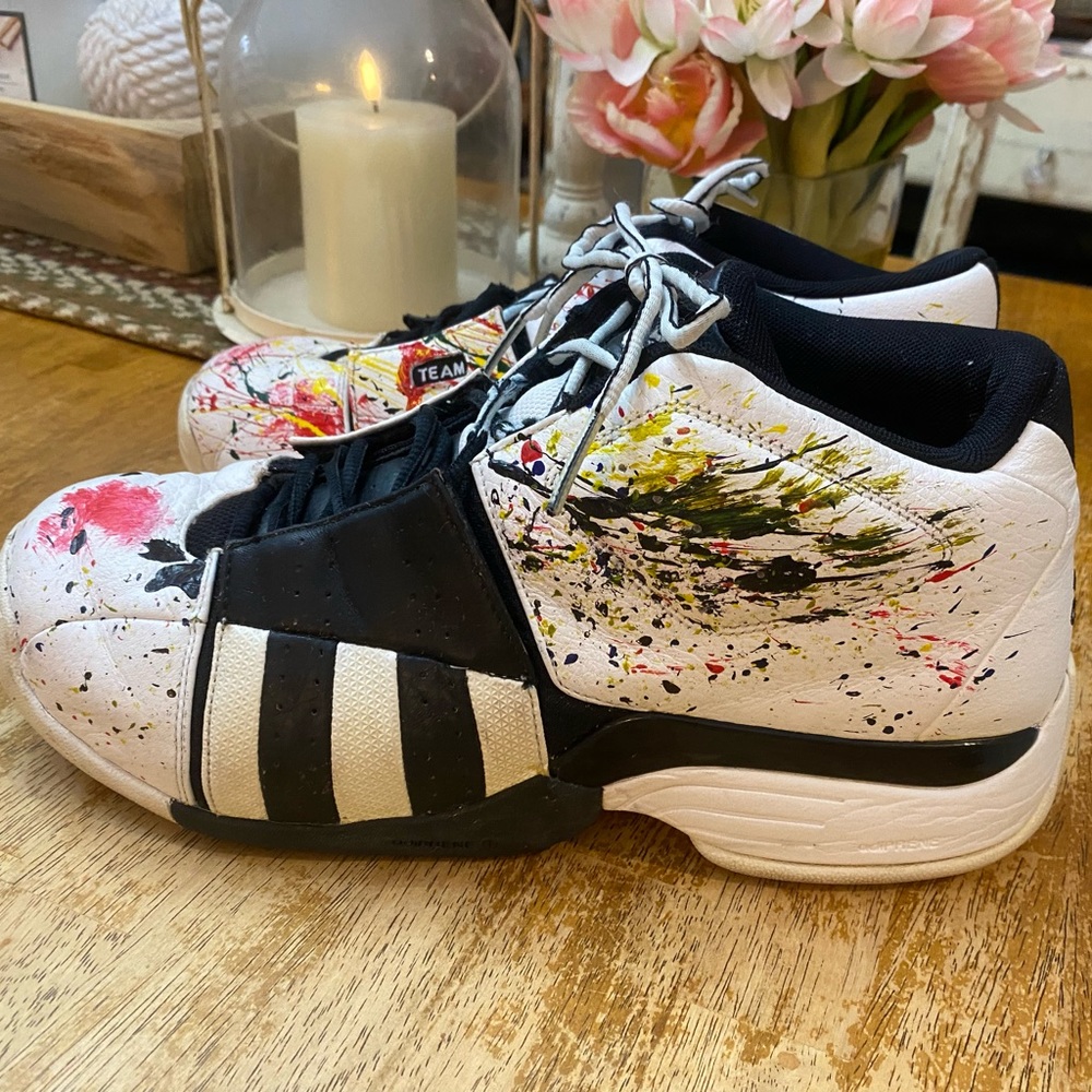 Original Adidas Splatter Paint High Top Shoes Gem